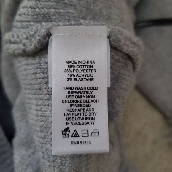 ✨ 1.STATE ✨ Fringe Detail Sweater - [Large, Grey] - Picture 10 of 10